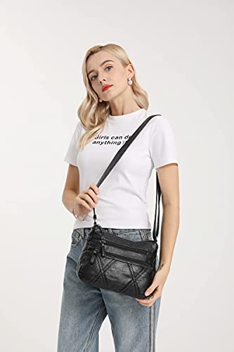 Lightweight Leather Crossbody Bag