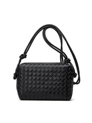 Woven Leather Crossbody Bag
