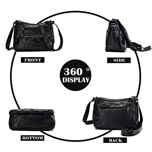 Lightweight Leather Crossbody Bag