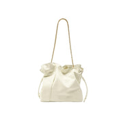 Ruched Bucket Shoulder Bag