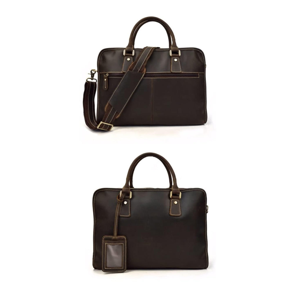 Vintage Leather Laptop Briefcase
