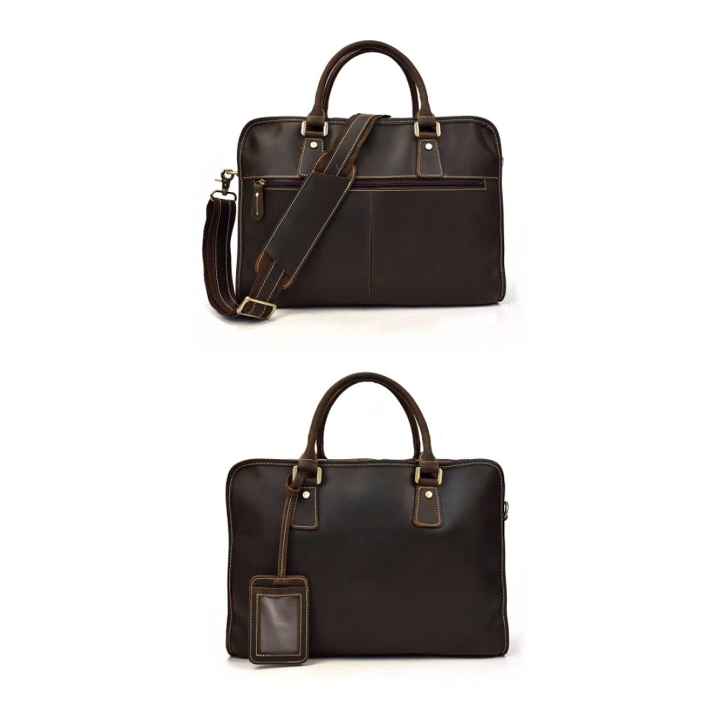 Vintage Leather Laptop Briefcase