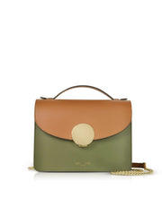 Color Block Top Handle Bag