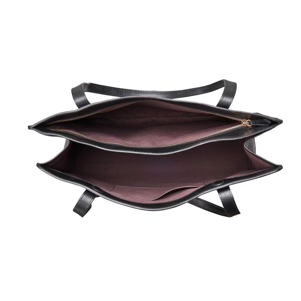 Large Leather Work Tote Bag