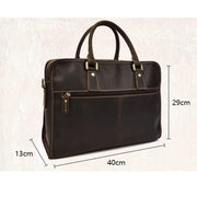 Vintage Leather Laptop Briefcase