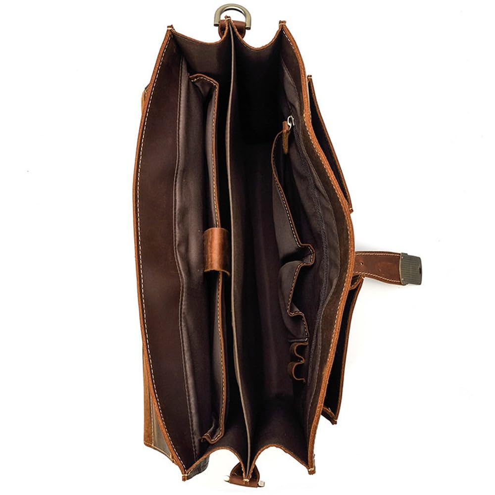 Leather Laptop Messenger Bag