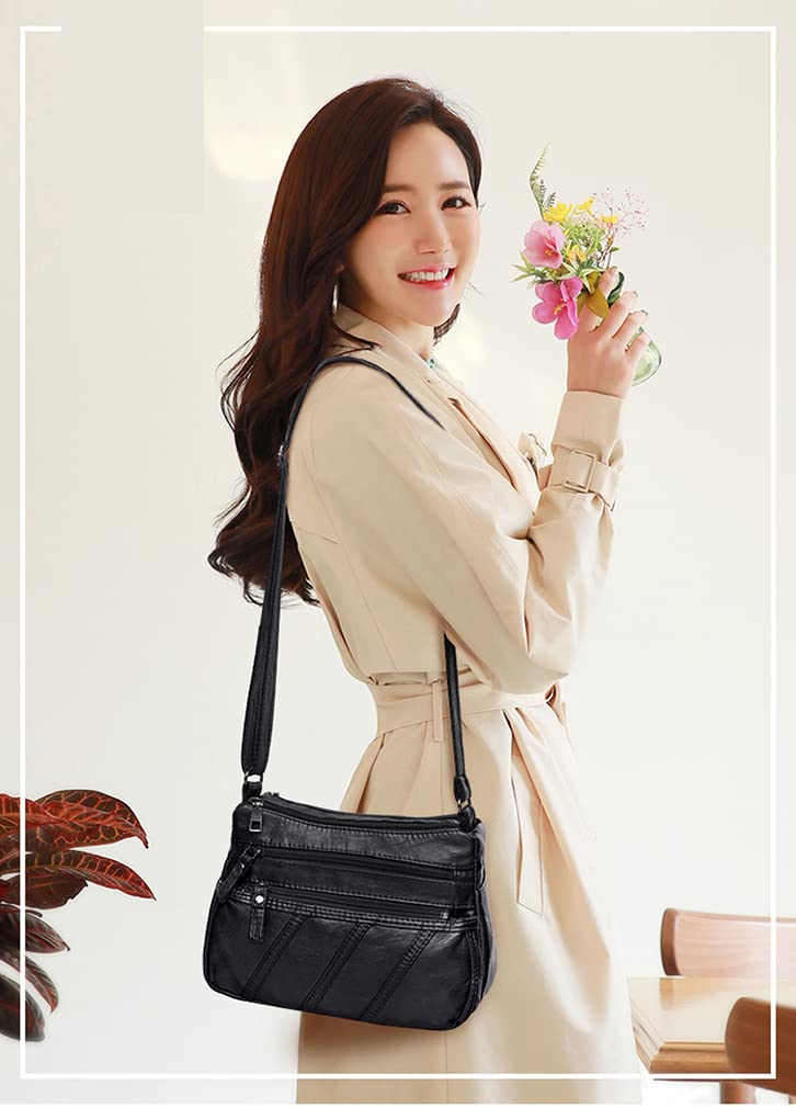 Waterproof Leather Crossbody Bag
