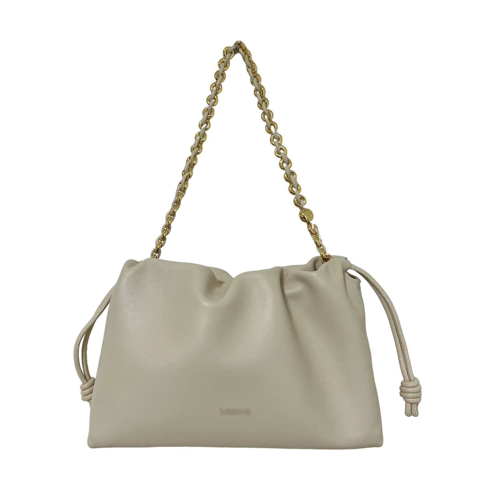 Leather Drawstring Bucket Bag