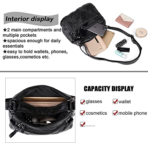 Lightweight Leather Crossbody Bag
