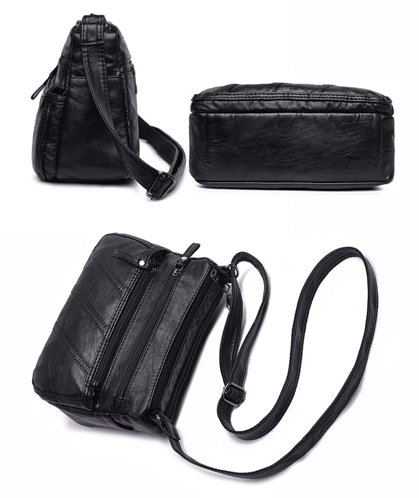Waterproof Leather Crossbody Bag