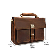 Leather Laptop Messenger Bag