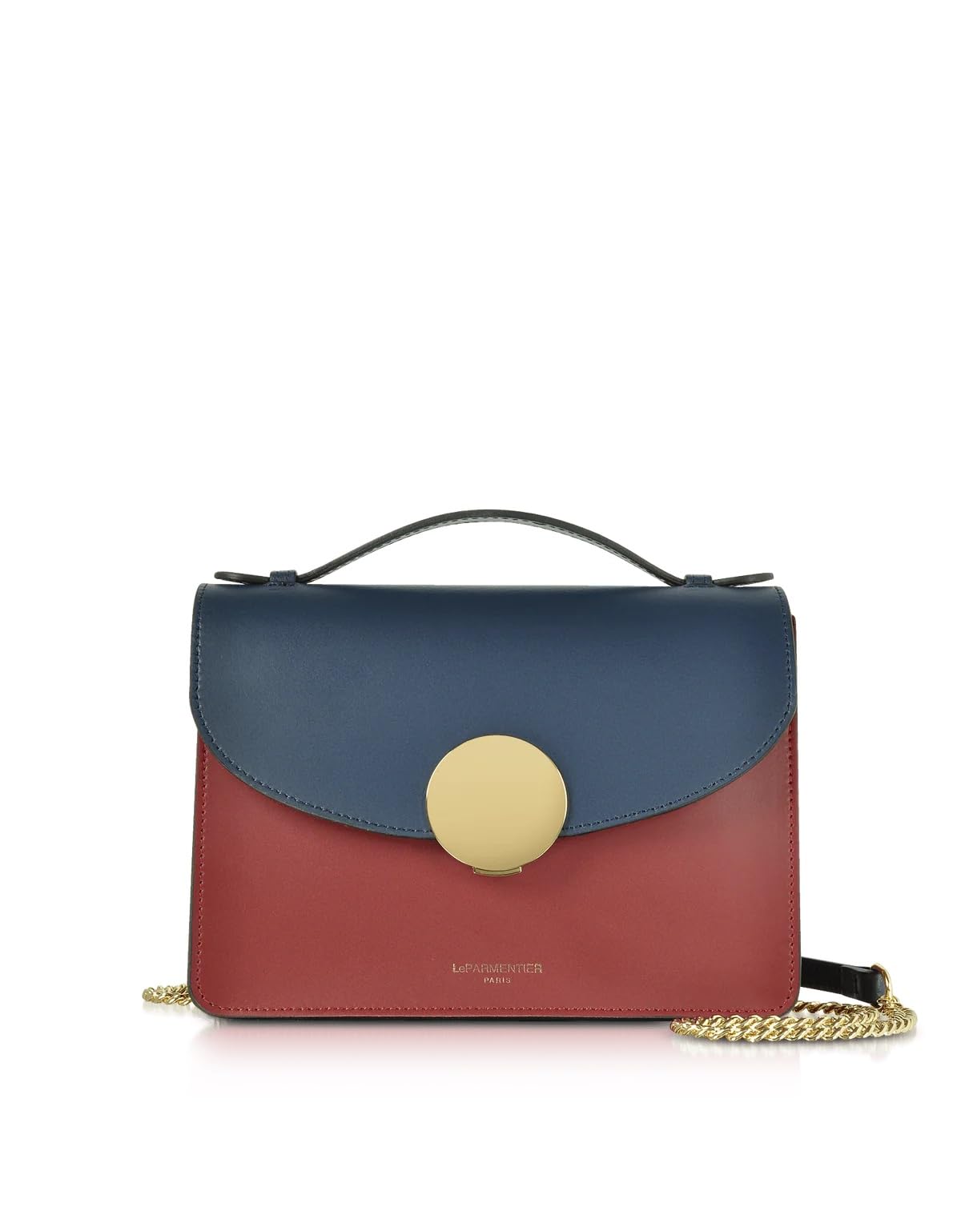 Color Block Top Handle Bag