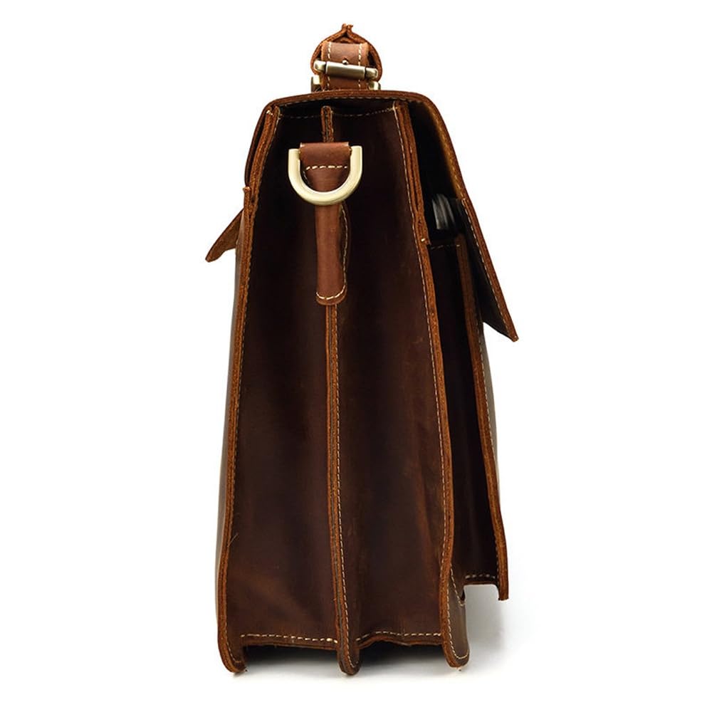 Leather Laptop Messenger Bag
