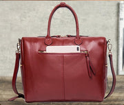 Leather Laptop Tote Bag