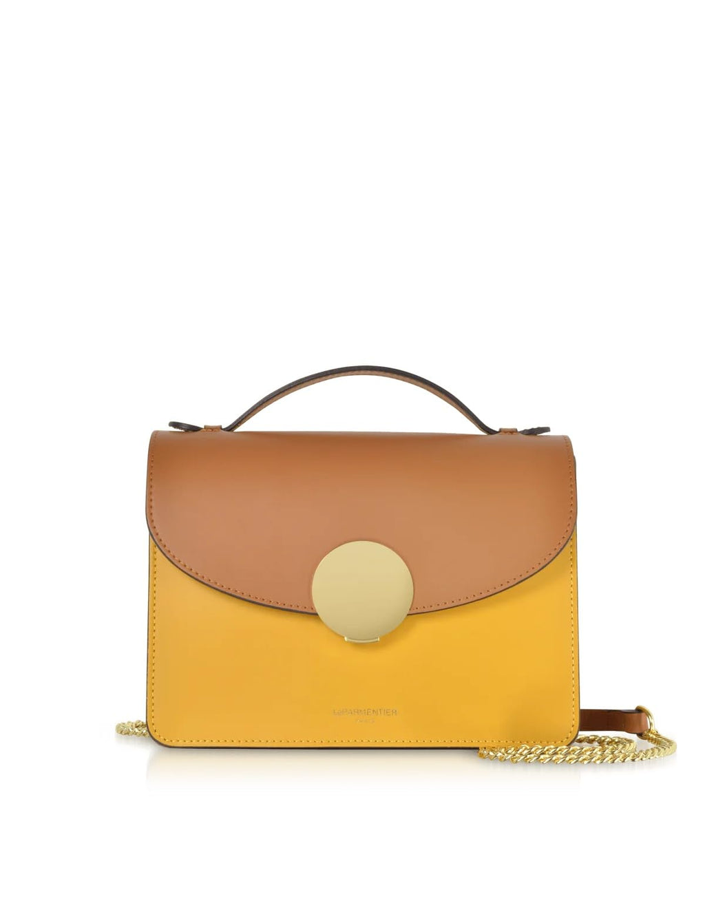 Color Block Top Handle Bag