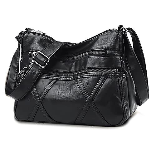 Lightweight Leather Crossbody Bag