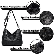 Lightweight Leather Crossbody Bag