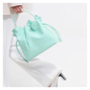 Ruched Bucket Shoulder Bag