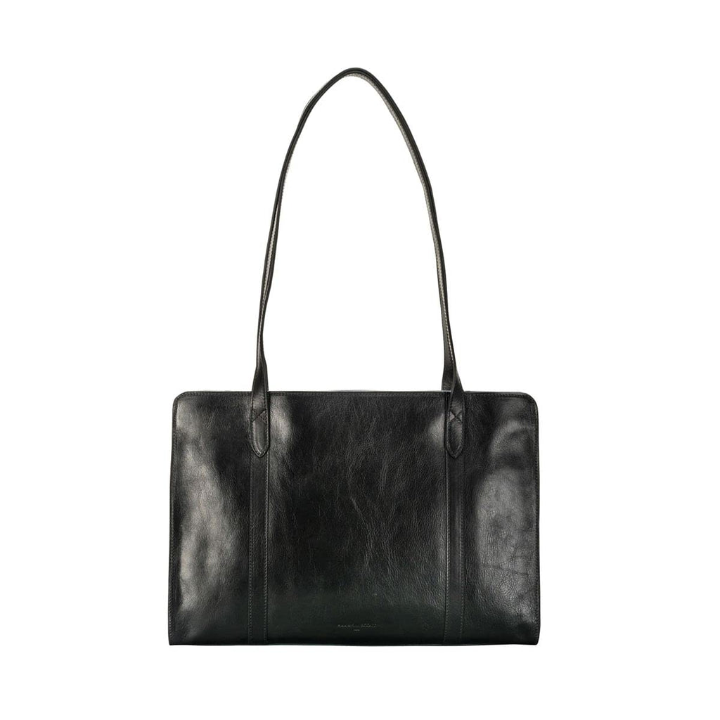 Large Leather Work Tote Bag