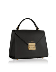 Italian Leather Top Handle Bag