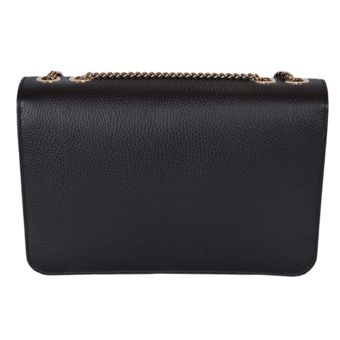 Black Leather Crossbody Bag