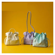 Ruched Bucket Shoulder Bag