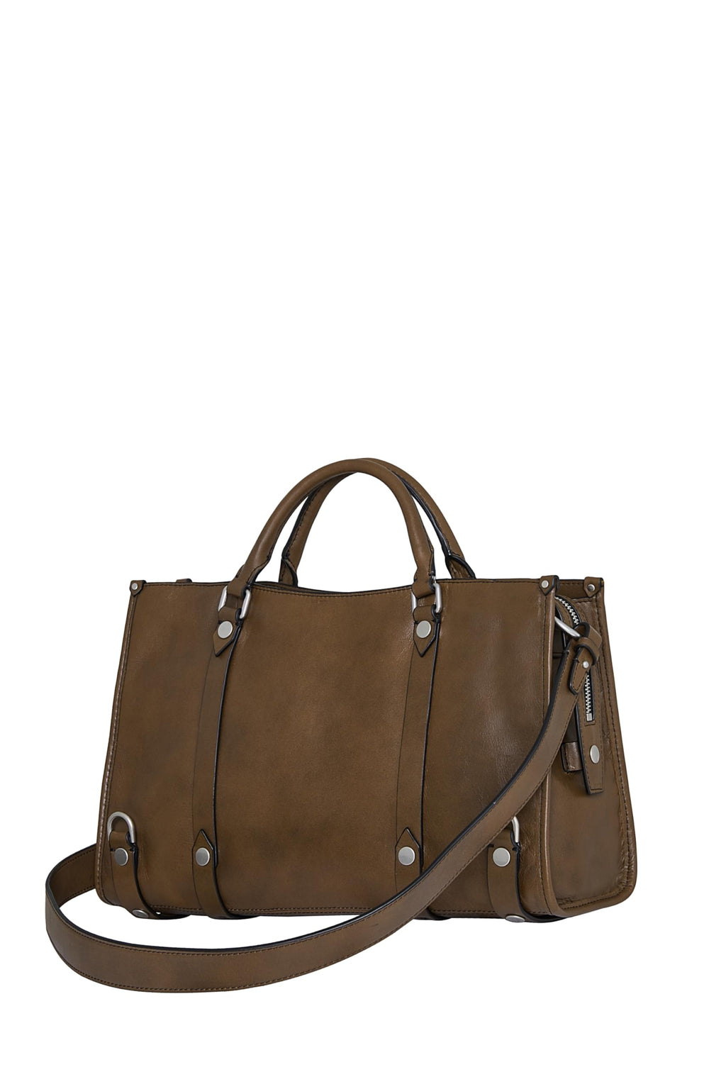 Leather Top Handle Satchel