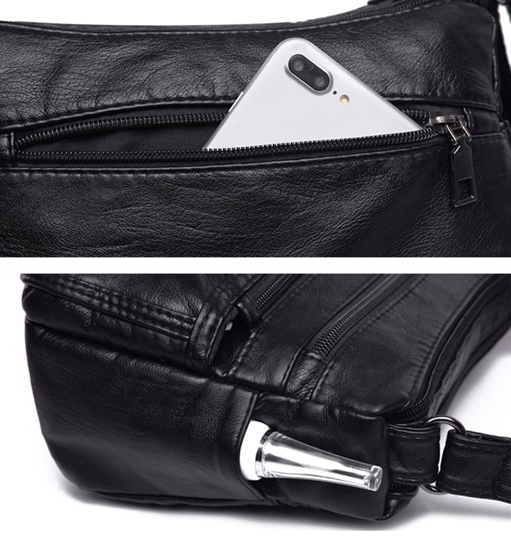 Waterproof Leather Crossbody Bag
