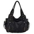 Washed Leather Hobo Bag