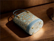 Crane Jacquard Mini Bucket Bag