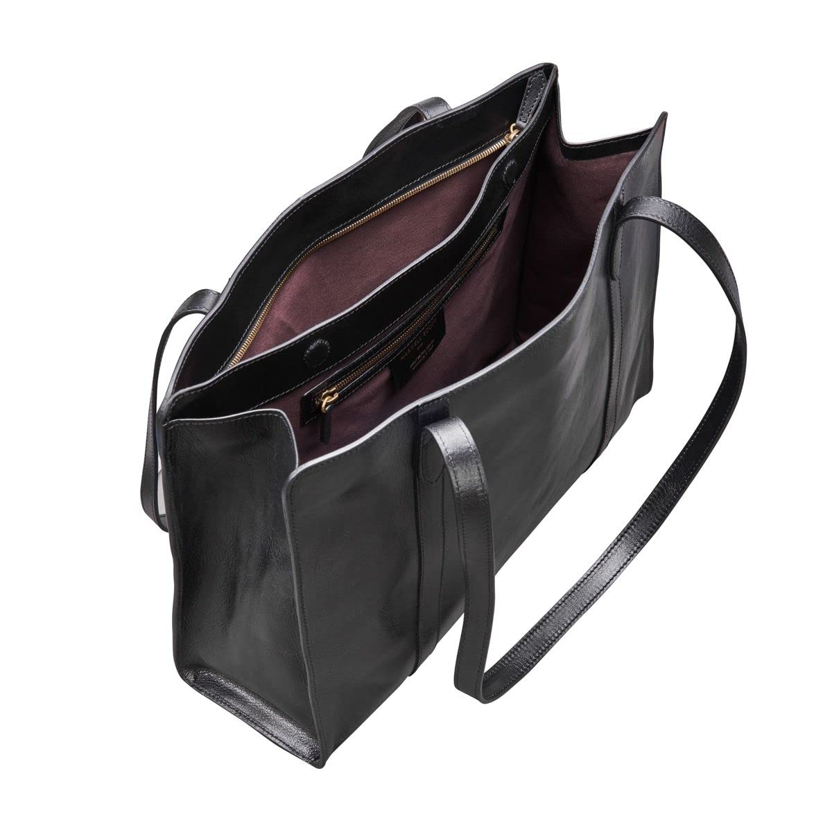 Large Leather Work Tote Bag