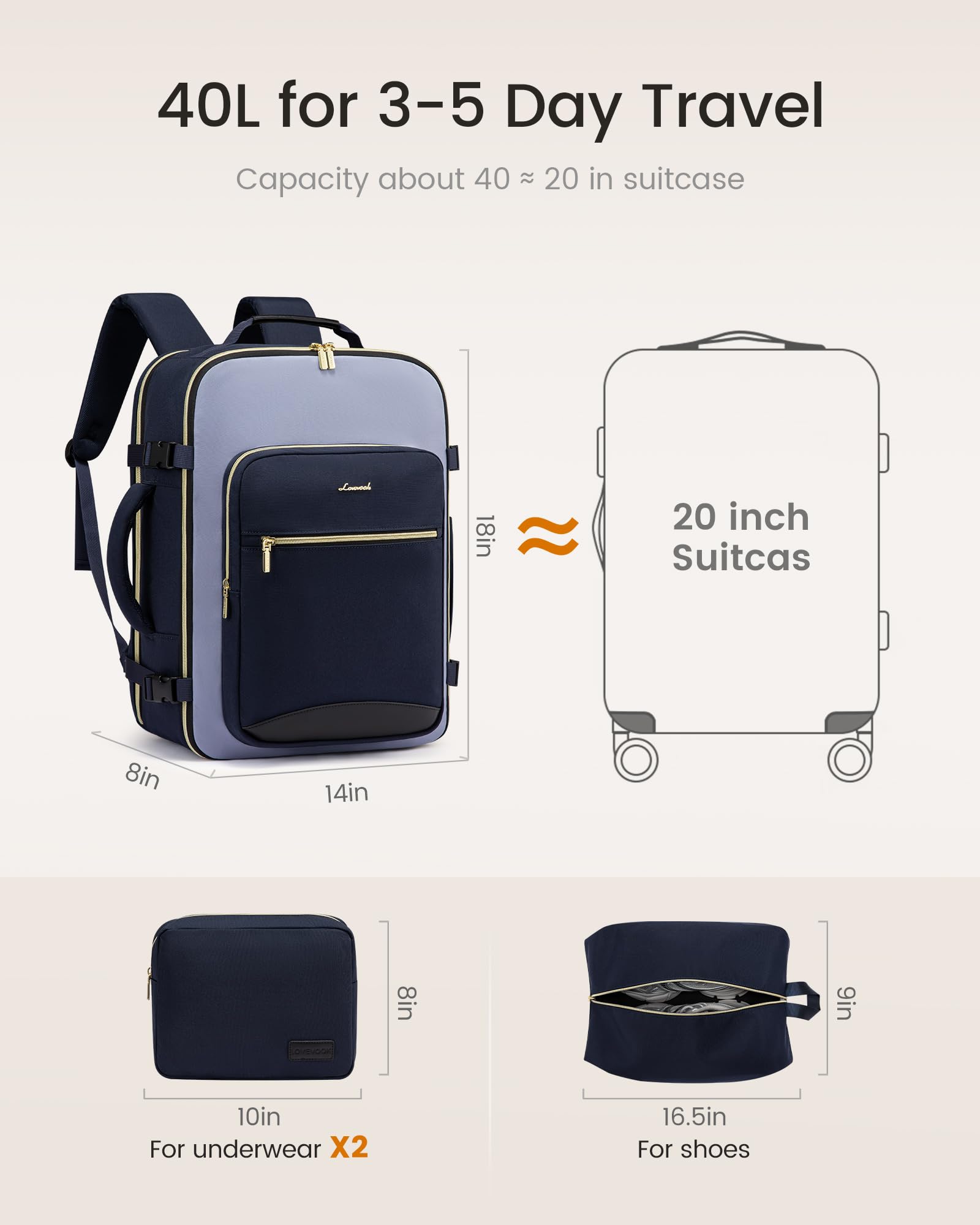 Carry-On Travel Backpack