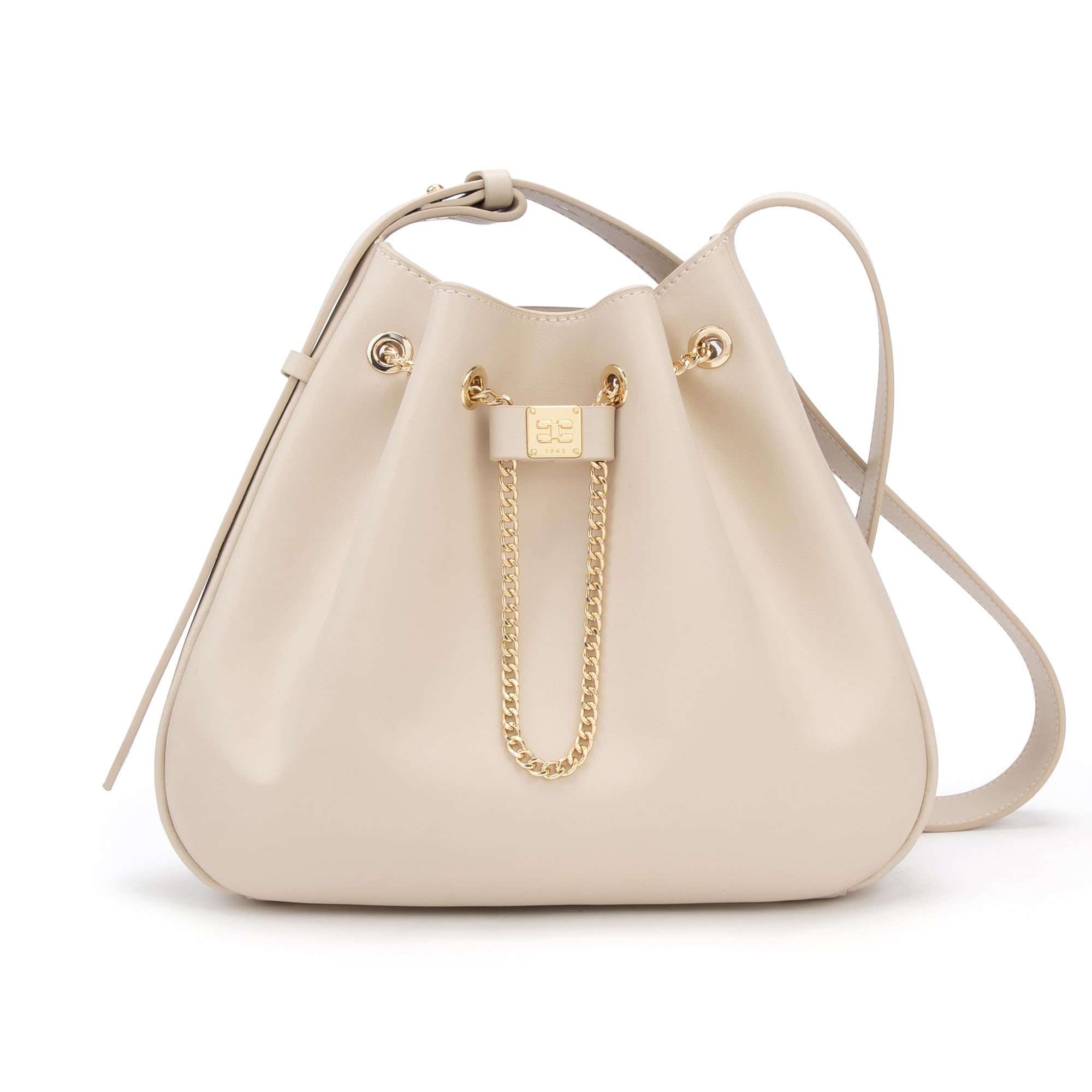 Leather Chain Bucket Bag