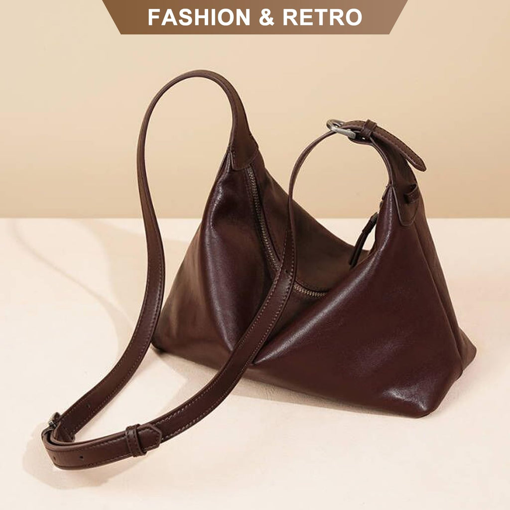 Leather Hobo Satchel Bag