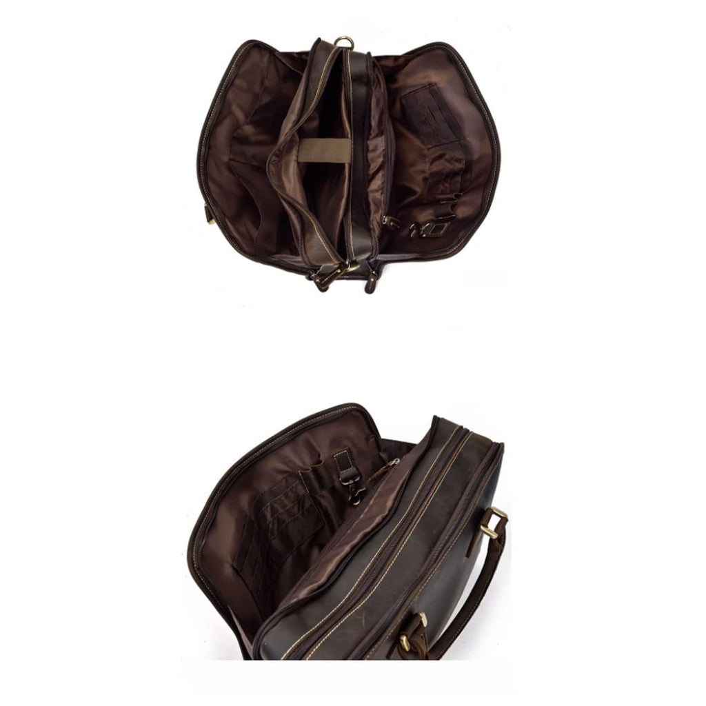 Vintage Leather Laptop Briefcase