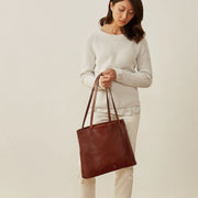 Classic Leather Shopper Tote