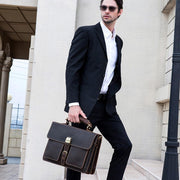 Leather Laptop Messenger Bag