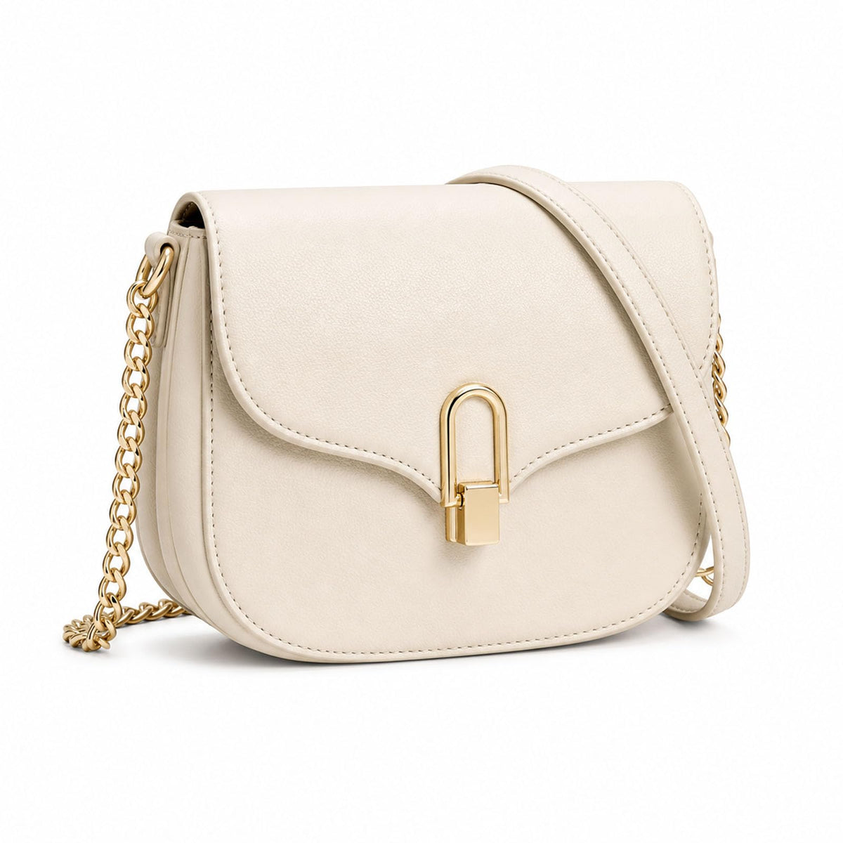 Ivory Chain Crossbody Bag