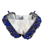 Floral Rhinestone Clutch Bag