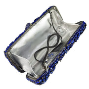 Floral Rhinestone Clutch Bag