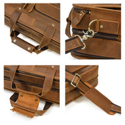 Vintage Leather Laptop Messenger Bag