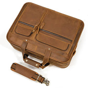 Vintage Leather Laptop Messenger Bag