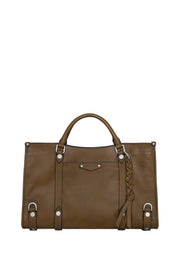 Leather Top Handle Satchel