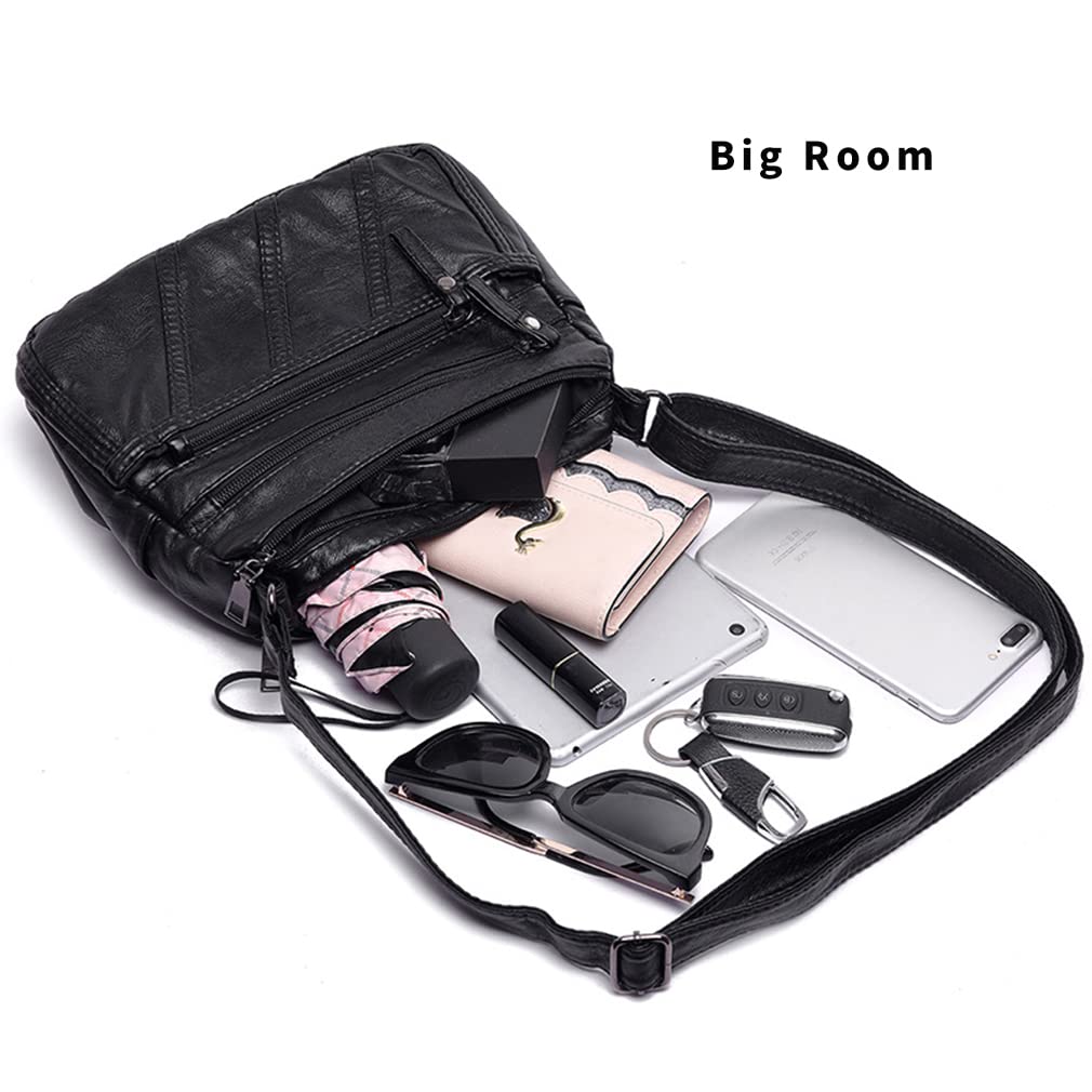 Waterproof Leather Crossbody Bag