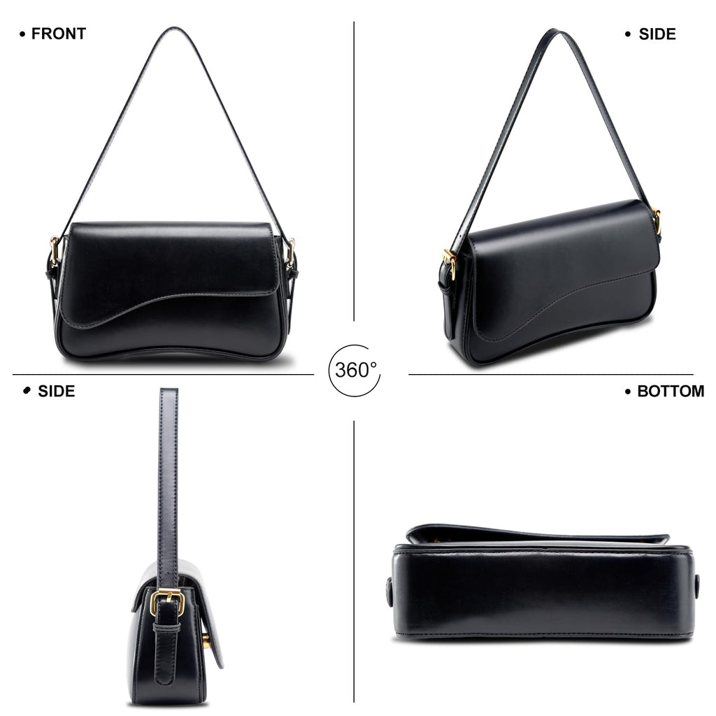 Leather Hobo Crossbody Bag