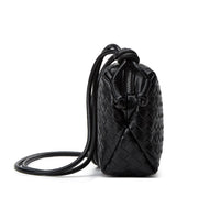 Woven Leather Crossbody Bag