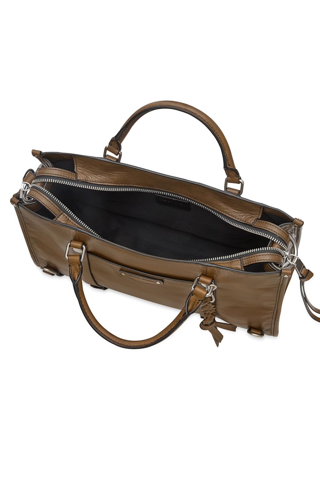Leather Top Handle Satchel
