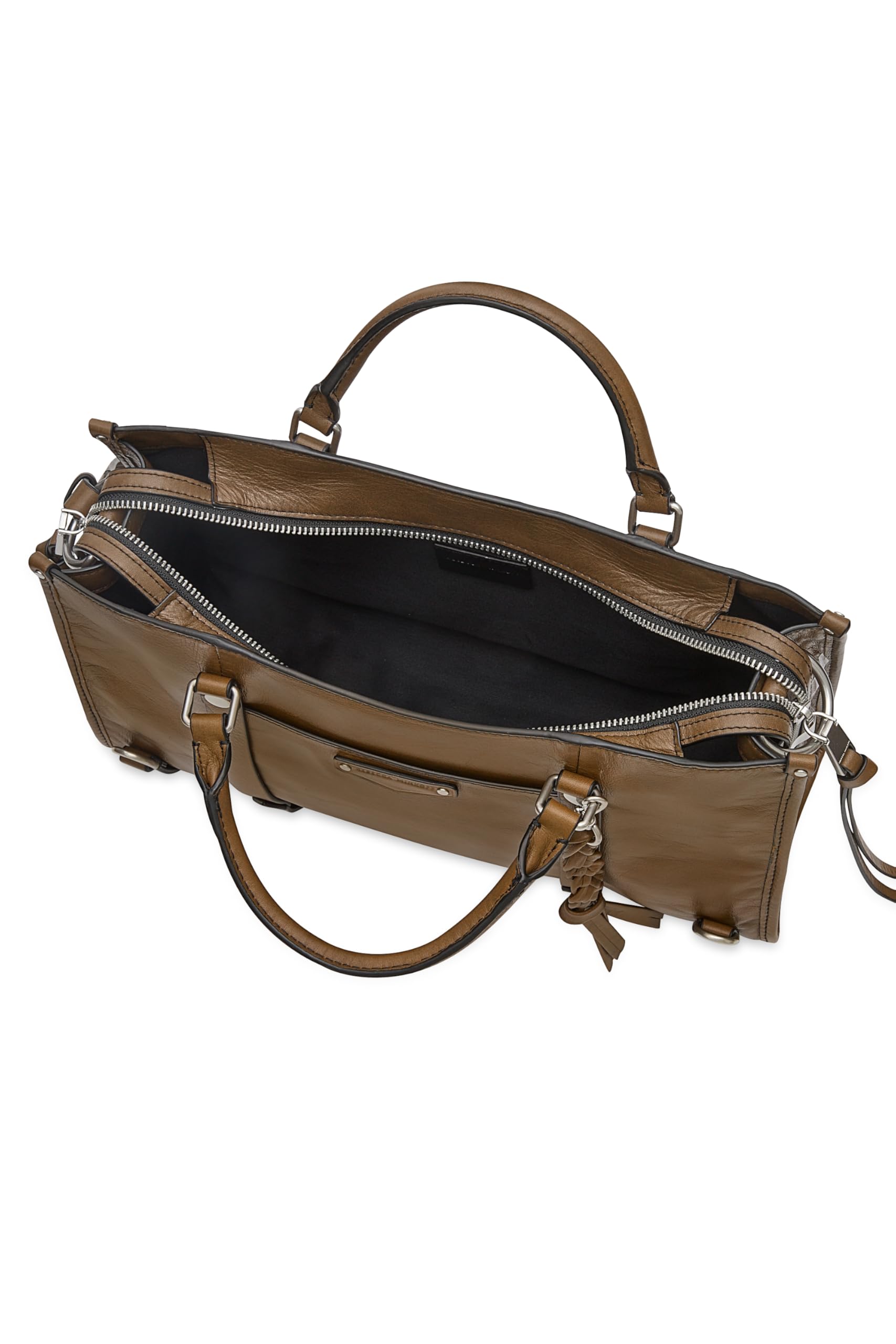 Leather Top Handle Satchel