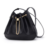Leather Chain Bucket Bag