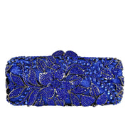 Floral Rhinestone Clutch Bag